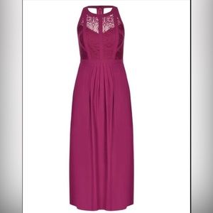 City Chic Paneled Bodice Maxi Dress